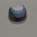 Replacement Lid for Owala FreeSip Water Bottle, Replacement Parts Compatible with Owala Freesip 16 oz 24 oz 32 oz 40 oz, Leakproof Straw Cap with Carry Loop (Grey&Blue)