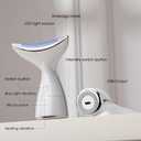 Face & Neck Massager | White LED Red-Light-Therapy-for-Face and Neck, Red Light Therapy Wand, 3 Color Led Massager for Skin Care