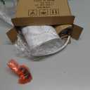 CINSARY Plug in Pendant Light, Hanging Light with Plug in Cord with Dimmable Switch, Hanging Lamp with 15 ft Clear Cord, Pendant Lights Fixture for Bedroom Kitchen Island (Bulb Included) (Flower)