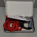 5-Level Chest Expander with Adjustable Resistance Bands, Exercise Band with Handle, Suitable for Men and Women of Different Strength Classes Fitness, Yoga, Training Home Gym Equipment (Red)