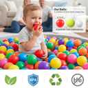 VivaVolt Ball Pit Balls for Toddlers 50 100 200 500 - Safe Phthalate Free BPA Free Balls for Ball Pit, Bright Colors Crush Proof Plastic Balls, 2.2 Inch for Baby Ball Pit, Playhouse, Playpen Tunnel