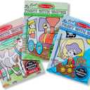 Melissa & Doug My First Paint with Water Activity Books Set - Animals, Vehicles, and Pirates - FSC Certified