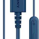 Sony IEREX15C USBC Plug, Wired inEar Headphones for iPhone and Android Phones, with Builtin MultiFunction Button, Volume and Mic Control, Supports USB Audio Class 1.0 Devices, Blue