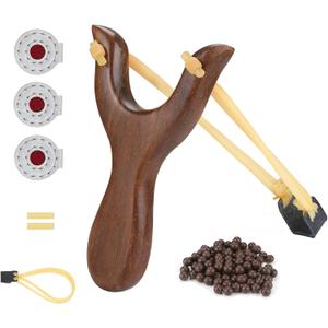 Hunting Catapult Toy Slingshot for Kids/Children/Adult, Solid Wooden Outdoor Sling Shot with Classic Construction