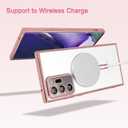 AIGOMARA Magnetic Case for Samsung Galaxy Note 20 Ultra 6.9 Inch, Pink | Wireless Charging Compatible, Flexible, Soft TPU, Anti-Scratch, Shockproof, Drop Protection, for Women for Men