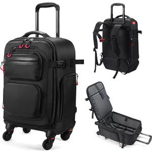 star cloud Rolling Backpack with Wheels - Water-Resistant, Comes with 2 Extra Replacement Wheels, Airline Approved Travel Luggage, Ideal Carry-On Suitcase (Carry on - 20inch)