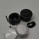 Nessus Reusable Kit for Nespresso Pods Vertuo, Reuse Old Coffee Pods for Nespresso Vertuo: 100 Pcs Aluminum Foil Seal Lid, Holder, Brush, Refillable Vertuo Plus Next Capsule Machine(No Pods Come) (Black)