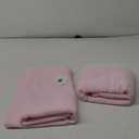 GLAMBURG 100% Cotton 2 Pack Oversized Bath Towel Set 28x55 Inches, Ultra Soft Highly Absorbant Compact Quickdry & Lightweight Large Bath Towels, Ideal for Gym Travel Camp Pool - Pink