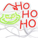 Christmas Hohoho Neon Sign for Wall Decor Dimmable Christmas Neon Light for Men LED Light Up Sign Suitable for Living Room Clothing Store Man Cave Birthday Gift Size 12.4 * 11.8In(A007)