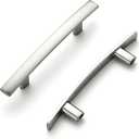 Ravinte 10 Pack Cabinet Handles Brushed Nickel Cabinet Pulls Kitchen Cabinet Handles,Curved Drawer Pulls in 5-3/16 Inch Length with 3 Inch Hole Center Arch Kitchen Cabinet Hardware