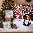 Christmas Crochet Doll Santa Keychain Santa Christmas Gift Positive Doll with Positive Card Box, Stocking Stuffer Delightful Birthday Gift for Women Family Friends