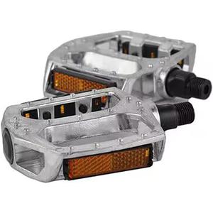 BlueSunshine Bicycle Alloy Pedal Set 9/ 16" for Mountain Bike Aluminium Bearing Alloy Platform Pedals for BMX MTB Road Bicycle. Lightweight but Strong and Durable Alloy flat platform pedals (Silver)