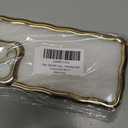 for iPhone 15 Pro Max Electroplate Silver Wave Side for iPhone 14 Pro Max Soft Transparent Shockproof Cover, Gold