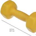 Amazon Basics Neoprene Dumbbell Hand Weights with Easy to Assemble Stand, 3 Pairs (3, 5, and 8 Pounds), Purple/Green/Yellow