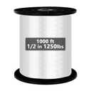 1250Lbs Mule Tape 1000ft X 1/2’’ Polyester Mule Webbing for Wire & Cable Conduit Work Variable Functions Heavy Duty Pull Tape Flat Rope for Pulling/Loading/Packing Under Any Weather Condition Muletape