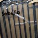 Babelio Extra Wide Baby/Dog Gate PressGuard P7, 29-55" Auto Close for The House and Doorway, Safety Pressure Mounted Pet Door, NO Need Tools and Drilling, Black