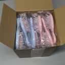 24 Pcs Mini Brush Hairbrush for Kids Girls Little Travel Hairbrush Mini Hair Brush Detangling Soft Bristles Hair Brush for Most Hair Types Smoothing with Ease Knots (Fresh Colors)