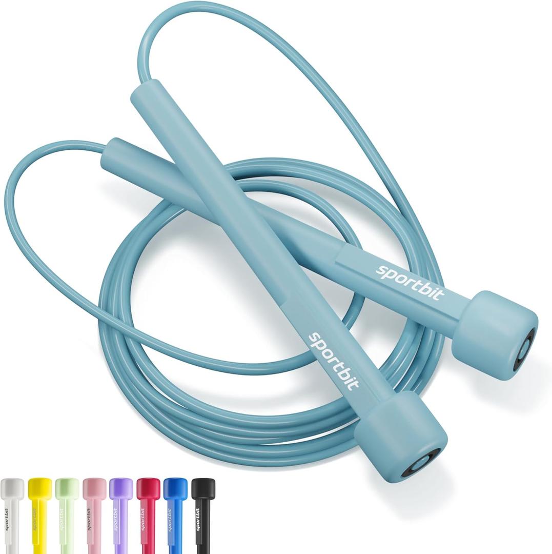 SPORTBIT Adjustable Jump Rope for Fitness and Exercise Skipping Rope for Cardio, Boxing, and Weight Loss Speed Rope perfect for Men & Women