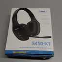 BlueParrott S450-XT Stereo Bluetooth Wireless Headphones 82% Noise Canceling Over Head Headset with Mic for Music and Calls, Hi-Fi Stereo Audio, 300 ft. Wireless Range, 24 hrs. Talk Time, Black