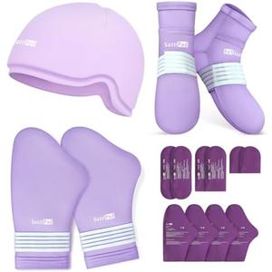 SuzziPad Chemo Gloves and Socks for Neuropathy, Cold Caps for Chemotherapy, Ideal for The Discomfort of Head, Hand, Feet, L
