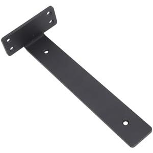 Fabater Floating Shelf Brackets, 160-200 Lbs Load Capacity 10 inch Thick Metal L Bracket, Wall Shelf Bracket with 5 Pack Complete Hardware for Study Makeup Room