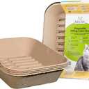 Kitty Sift (Set of 1 Litter Box & 5 Sifting Liners) Sustainable, Clean, Sifting, Disposable Cat Litter Box Kit - Jumbo, Set of 6 Kit