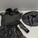 Women's Wicked Witch Costumes Halloween Wizard Cosplay Dress, S