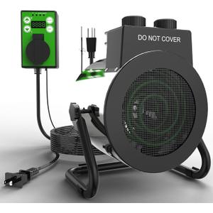 Buyplus Outdoor Heaters, Portable Space Heater Overheat Protection, Electric Space Heater for Outdoor Indoor Use, Garage, Office, Bedroom