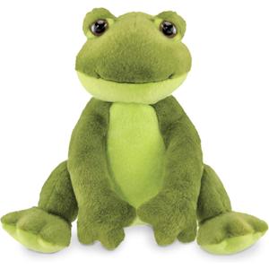 Bearington Ribbity Plush Frog Stuffed Animal - 8.5" Realistic Soft Green Tree Body Frog Plushie with Beanbag Weight and Upright Pose - Lifelike Toad Stuffed Animal Toy Gift for Kids and Nature Lovers