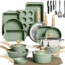 Pots and Pans Set, 30 Piece Kitchen Cookware & Bakeware Set