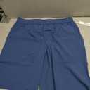 ODODOS Men's Athletic Shorts with Pockets 9" Quick Dry Lightweight Workout Gym Running Shorts, Blue, Medium