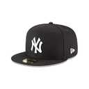 New Era Unisex-Adults New York Yankees Basic 59Fifty Fitted Cap Hat Black/ White 11591127 (Size 7 1/ 4)