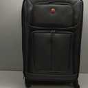 SWISSGEAR Sion Softside Expandable Spinner Luggage Durable Lightweight Travel Suitcase, Dark Grey, 3-Piece Set (21/25/29)