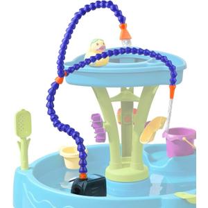 Two Way Water Table Pump Kids Sand Water Play Table Pump with 5FT Charging Cord Splash Fun Summer Outdoor Toddler Activity Accessories Water Game Toys Two Way Water Table Pump Kids Sand Water Play Table Pump with 5FT Charging Cord Splash Fun Summer Outdoor Toddler Activity Accessories Water Game Toys