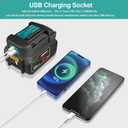 2 x 2 Pack USB Charger Adapter Compatible with Dewalt 20V Battery with USB Socket & Type-C Fast Charging (Adapter Only,Not Made in Dewalt)