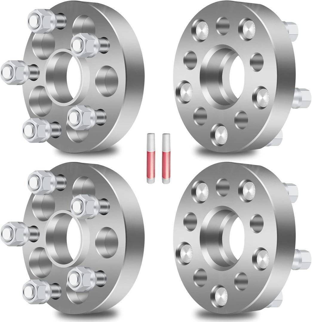 ECCPP 4PCS 5 Lug 1" Hubcentric Wheel Adapters change bolt pattern from 5x100mm to 5x114.3mm 56.1mm fit for 1990-2014 for Subaru Legacy 2000-2014 for Subaru Outback