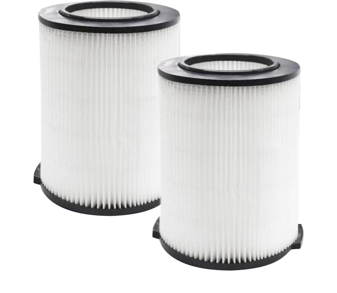 2 Pack Replacement VF4000 Filter for Ridgid Shop Vac Filter 5-20 Gallon, Standard H13 HEAP Wet/Dry Rigid Shop Vac Filters Compatible with Husky 6-9 Gallon Vacs & Craftsman Vacs