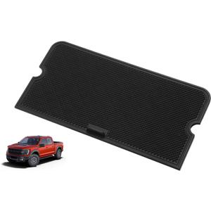 Center Console Compartment Cover for Ford F150 Accessories 2021-2024 2025/Lightning XLT 2022-2025 Interior Hidden Panel Secret Pocket Lid USB Hole (Fits into The Open Pocket in Front of The Shifter)