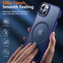 2 x SPIDERCASE Designed for iPhone 13 Case/iPhone 14 Case, [Military-Grade Drop Tested][with 2 pcs Tempered Glass Screen Protector] [Compatible with Magsafe][Soft Silky Touch] Slim Protective Case-Purple