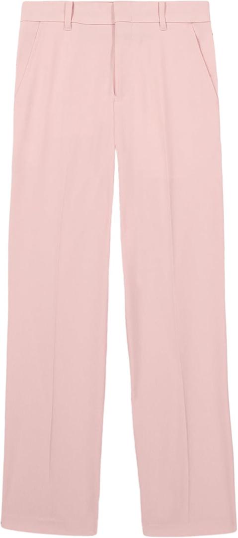 Izod Boys' Bi-Stretch Flat Front Dress Pant (16, Light Pink Performance)
