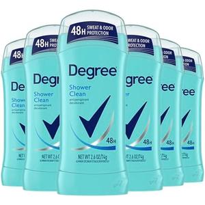 Degree Original Antiperspirant Deodorant Shower Clean Pack of 6 48-Hour Sweat & Odor Protection Antiperspirant for Women 2.6 oz Degree Original Antiperspirant Deodorant Shower Clean Pack of 6 48-Hour Sweat & Odor Protection Antiperspirant for Women 2.6 oz