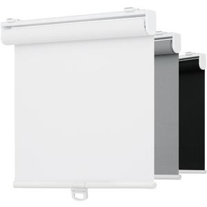 Cordless 5% Openness View Roller Shades for Indoor Windows,Solar Screen Flame Retardant,Thermal Insulated UV Protection Fabric,Rolled Up Blinds with Spring System for Home(White,35" W x 72" H)