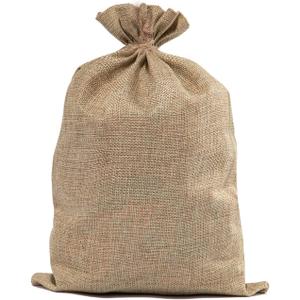 Large Burlap Bags 20x30 Inch Natural Jute Single Burlap Sacks, Reusable Plant Grow Bags Root Vegetable Holders, Strong Potato Sacks for Gardening Planting Food Storage, Outdoor Games for Kids