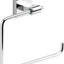 Franklin Brass Maxted (1-Pack) Hand Towel Holder Polished Chrome Towel Racks for Bathroom Wall Square Towel Ring Holder for Bath Towel Hanger for Kitchen, Bathroom Accessories MAX46-PC