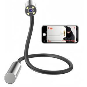 PIEPIE Hidden Camera - Wireless WiFi Small Camera with 10H Battery, Real-Time App Monitoring for Home Indoor Use, Bendable Design