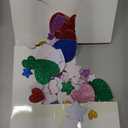 300 PCS Foam Stickers, Colorful Heart Stickers Glitter Star Heart Stickers, Self Adhesive Arts Craft Mini Star Bulk for Valentine Crafts DIY Greeting Card Envelopes Scrapbooking