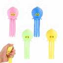 4pcs Octopus Water Balls, Multicolored Octopus Floating Pool Toys for Kids, Soft Sensory Octopus Bath Splash Toys for Swimming Pool, Beach, Bag Fillers, Party Favors, Summer, Medium
