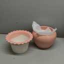 Self Watering Plant Pot 6 Inch African Violet Pots Ceramic Self-Watering Planter for Indoor Plants for Indoor Plants for Plant Enthusiasts Pink High Absorption Herbaceous Flower Pots