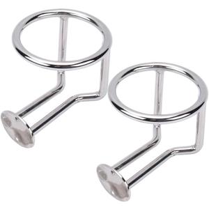 2PCS Boat Ring Cup Holder 316 Stainless Steel Ringlike Drink Holder for Marine Yacht