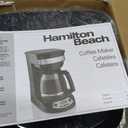 Hamilton Beach 12 Cup Programmable Drip Coffee Maker Machine, Regular & Bold Brew Options, Auto Pause and Pour, Glass Carafe, Black with Stainless Accents (46299J)